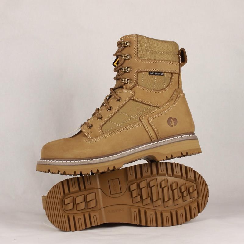 Men's Closed Tactical Work Boots - Footwear Comfort Bota Slip Resistant Steel Toe