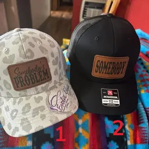 Somebody’s Problem Hat Bundle, couples hat, wedding gifts, matching hats, adult humor, ponytail hat, gift for her, wife and husband hat