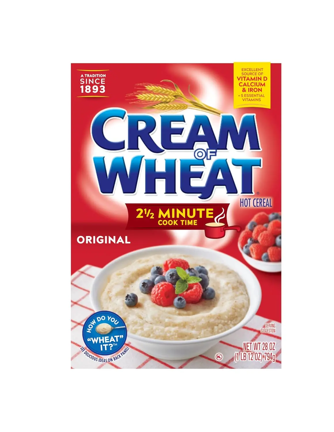 Original Stove Top Hot Breakfast Cereal - Original Flavor, 2.5-Minute Cook Time, 28 oz Original Stove Top Hot Breakfast Cereal - Original Flavor, 2.5-Minute Cook Time, 28 oz