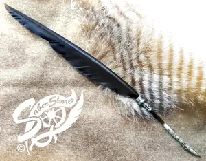 ARTISAN Hand-Made Quill Pen Ink Dip Porcupine Quill Feather Pen