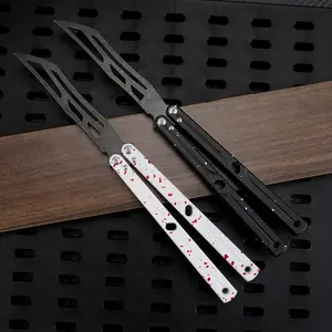 Aluminum Balisong Trainer for Beginners Folding Knife Practice Tool
