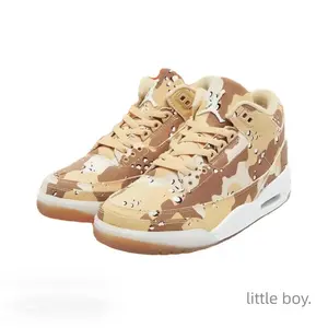 Collectibles Sports Collectibles Desert Camo Canvas Mid-Top Sneakers, White Midsole, Translucent Outsole