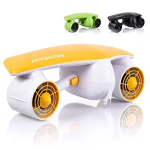 Sea/Underwater Scooter With 1.79Mph/ 4.03Mph 2 Gear Speed, 300W*2 Motor And 12Kgf Thrust, Range 45min On A Single Full Charge, The Sea Scooter Good For Snorkeling, Diving, Great For Pool, Beach, Family Fun, Gifts.