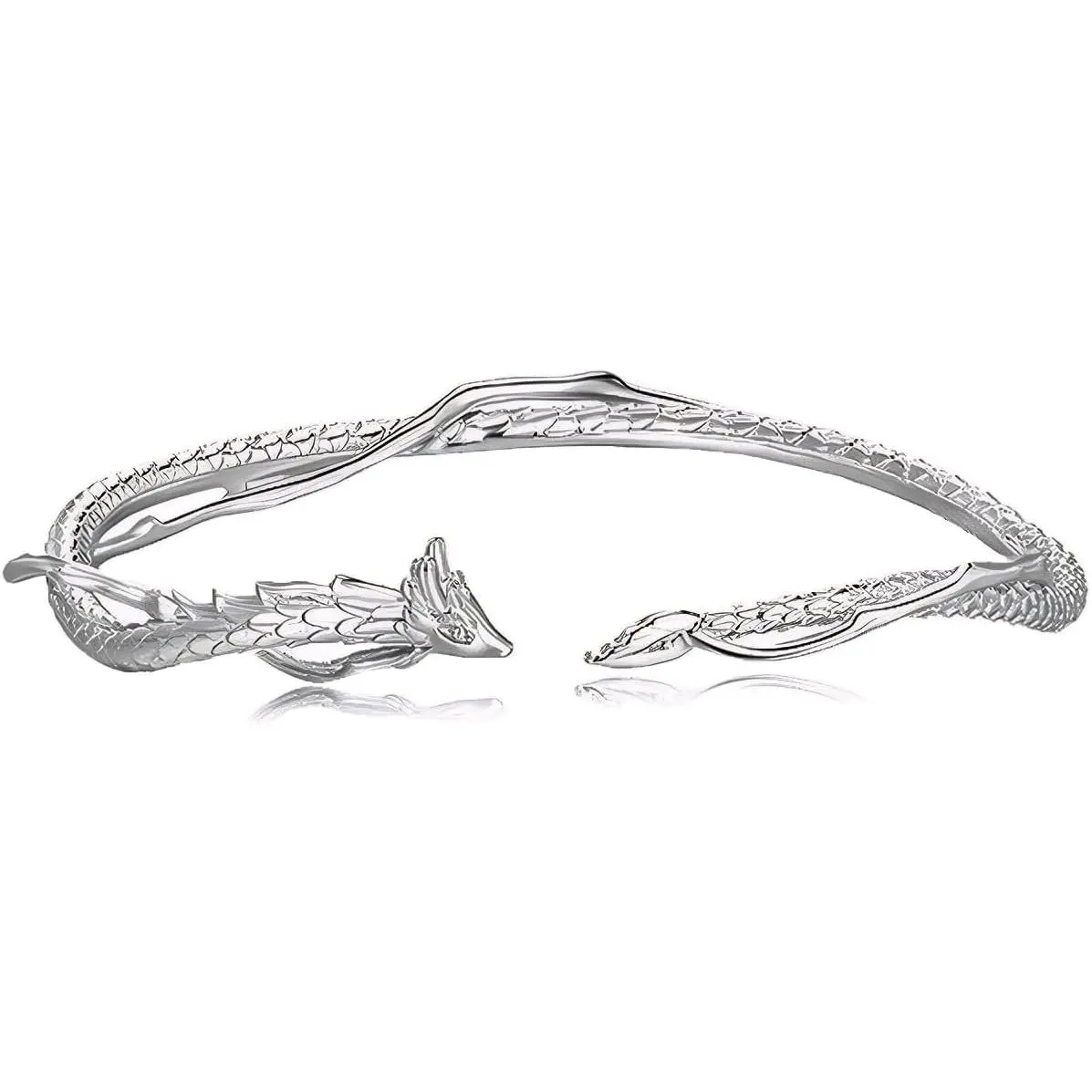 Dragon Bracelet - Stylishness Dragon Cuff Bracelets for Women Symbolic Strength & Good Luck Bangles Uniqueness Dragon  Dragon Gifts for Women, Adjustable Bracelet
