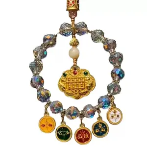 Five Gods of Wealth Hanging Ornament – Peace and Blessings Pendant