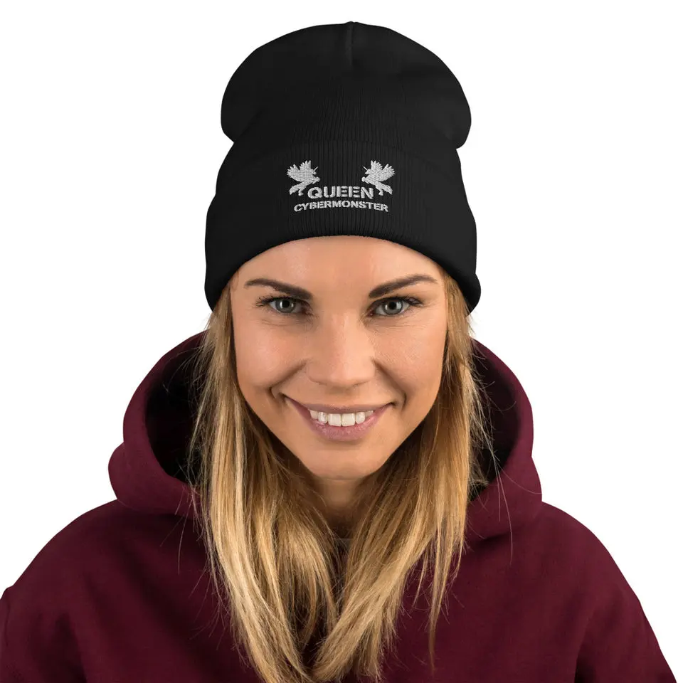 Queen Cybermonster Embroidered Beanie