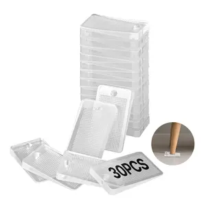 VEVOR Furniture Leveling Shims,  , 30 PCS 1.97 x 1.16 x 0.22 inch Non-Skid Clear Plastic Pads, Easy-to-Cut Furniture Leveler, Ideal Shim Leveler for Couch, Refrigerator, Table Legs to Avoid Wobbling