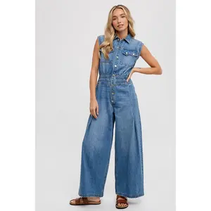 Denim Jumpsuit Lt Wash