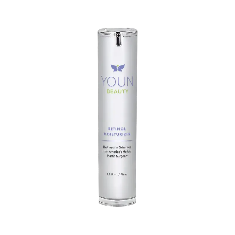 YOUN BEAUTY RETINOL MOISTURIZER - 2.5% Retinol, Aloe, Green Tea, Propolis, Hyaluronic Acid - Nighttime Moisturizing Cream for Fine Lines & Wrinkles - 1.7 oz