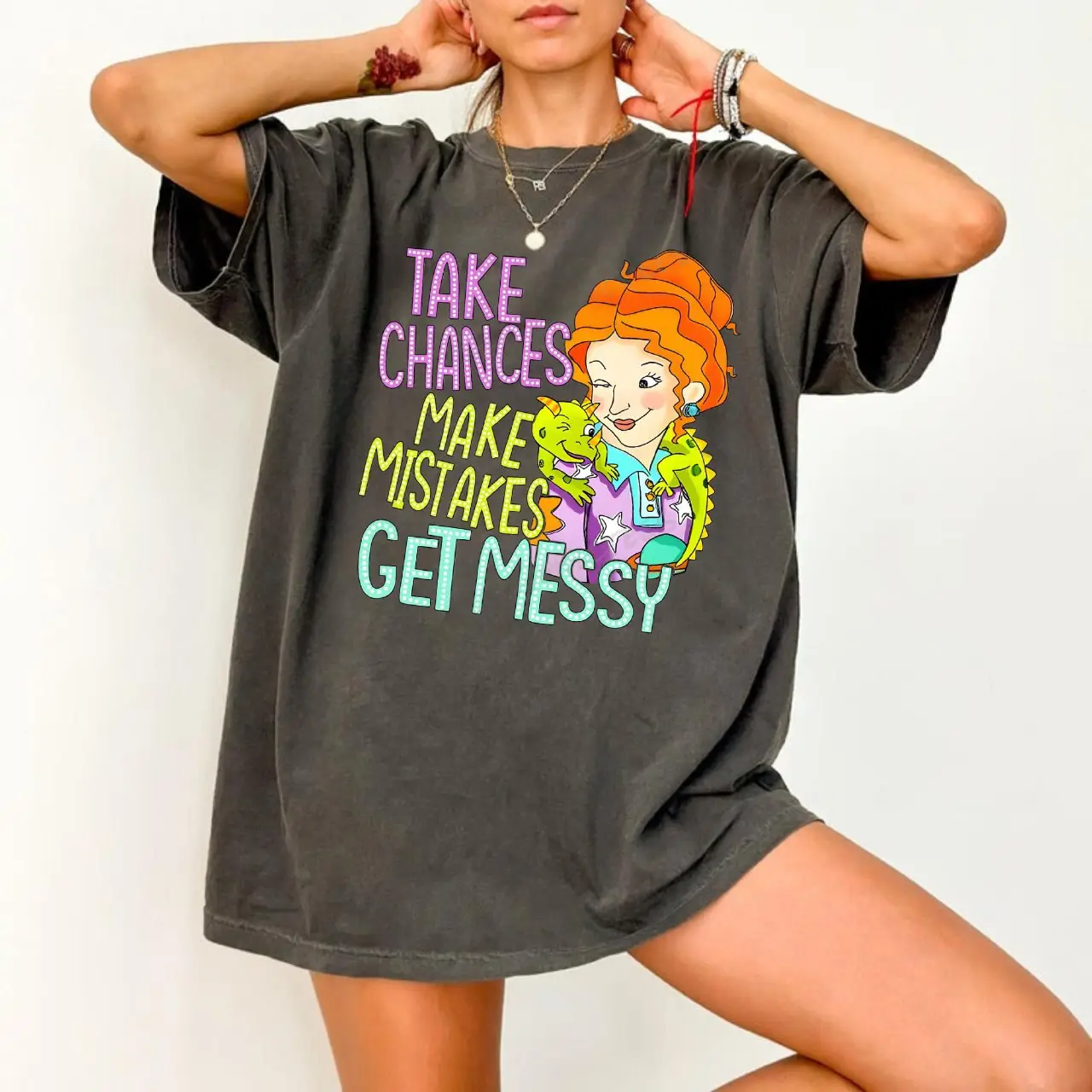 Take Chances Make Mistakes Get Messy Shirt, Miss Frizzle Shirt, Magic School Bus shirt, Teacher Back to School Shirt, Children's Book Shirt, Graphic T