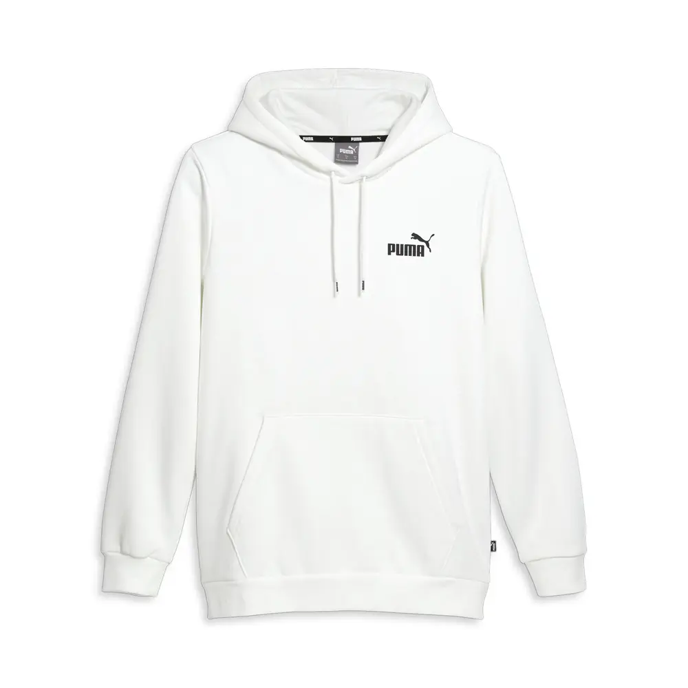 PUMA Mens Essentials Small Logo Hoodie Casual Outerwear Casual - White