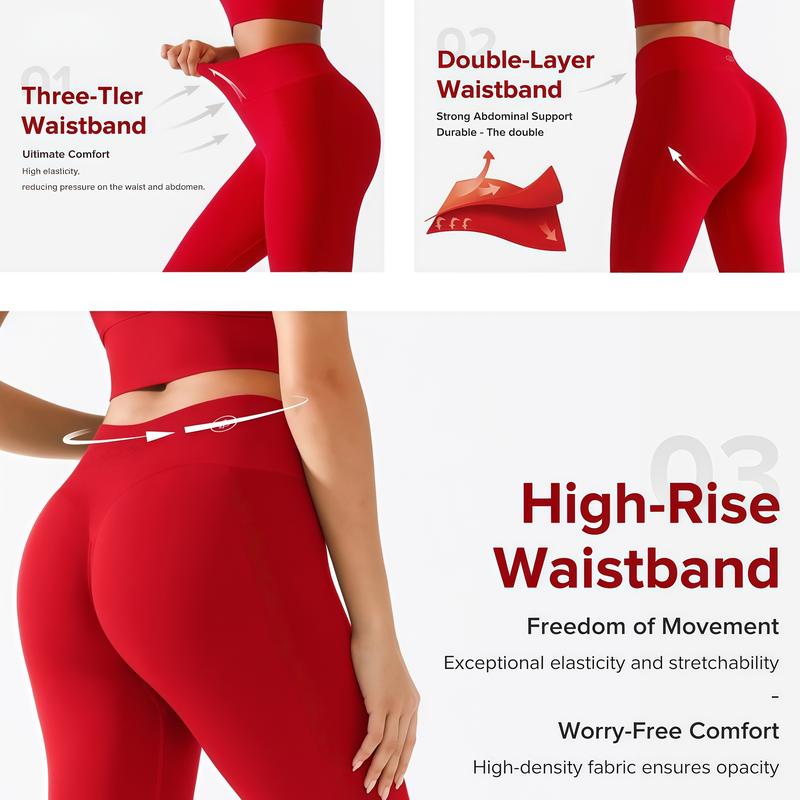 High-Waisted Yoga Pants for Women - Seamless Tummy Control fall Outfits& Butt Lifting Workout Leggings #Parati #GymWorkout #TikTokMadeMeBuyIt #outdoorfun#warmupforholiday#tiktokmademebuyit-1