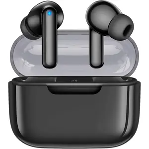 Wireless Earbuds, Bluetooth 5.3 in Ear Buds Light Weight Headphones with Deep Bass Sound,48 Hours Playtime Headset,Clear Calls Earphones with Mics for Sports Workout Black