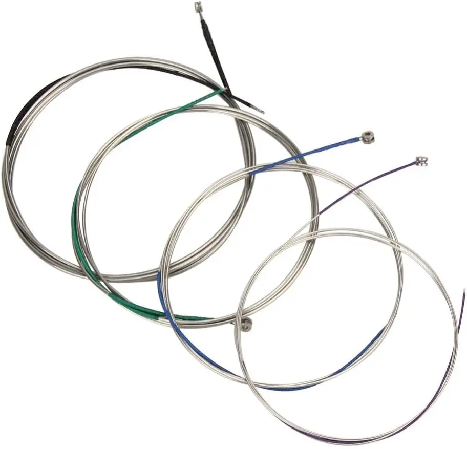 Cello strings Full Set (A-D-G-C) Universal Steel Core Nickel-Chromium  with Nickel-plated Ball End for 4/4 3/4 1/2 1/4 Cellos