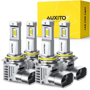 AUXITO 2007-2012 Chevy Colorado-9005 High Beam+9006 Low Beam LED Headlight Bulbs, 30000LM 6500K Cool White, Plug and Play Replacement