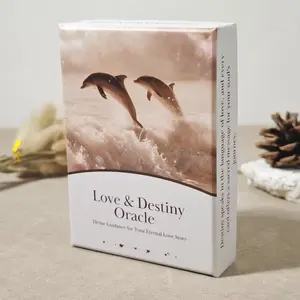 Love and Destiny Oracle Cards Set, Spiritual Guidance Deck, Daily Reflection, Intuitive Meditation, Boxed Divination Gift for Beginners