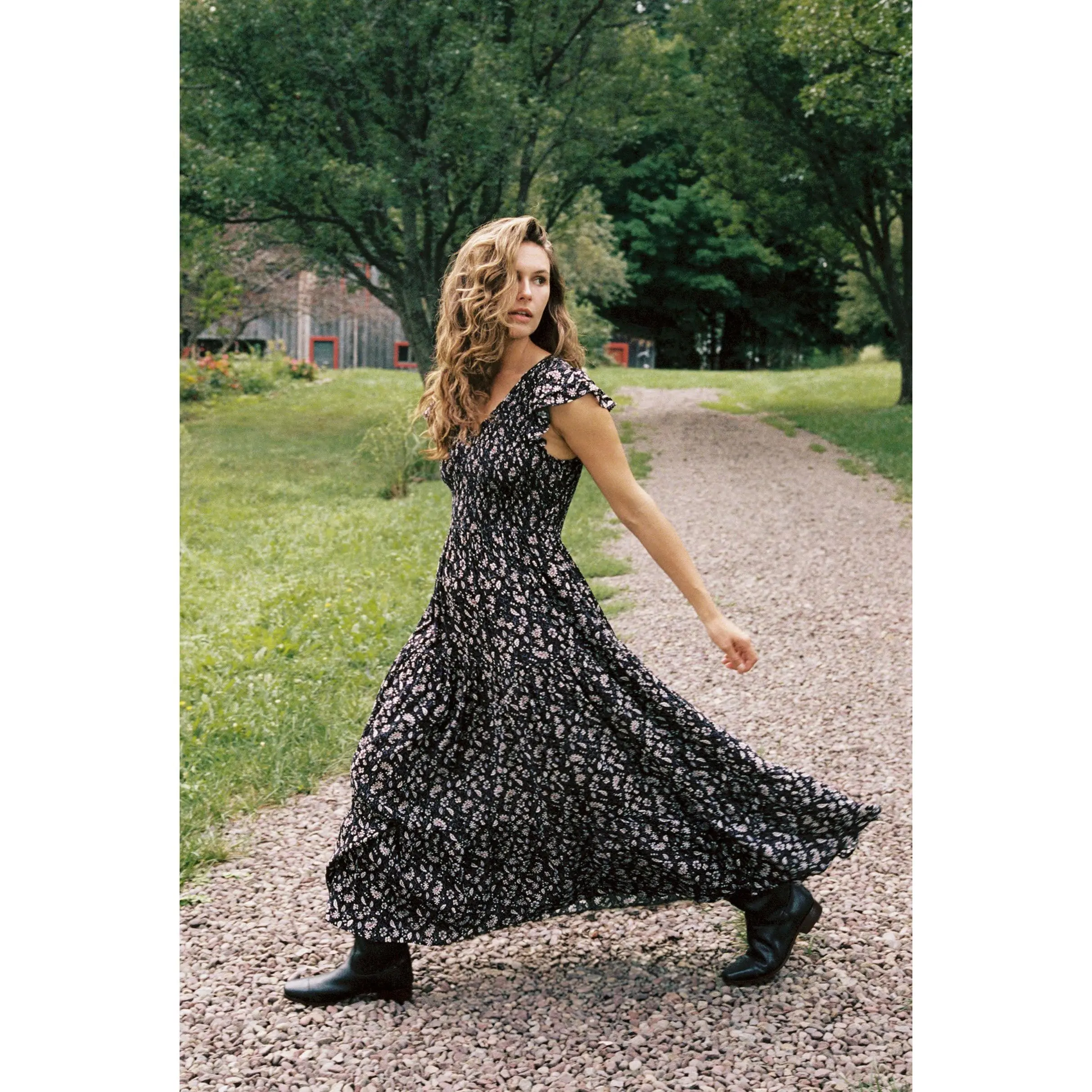 The Bodie Dress | Amethyst Paisley