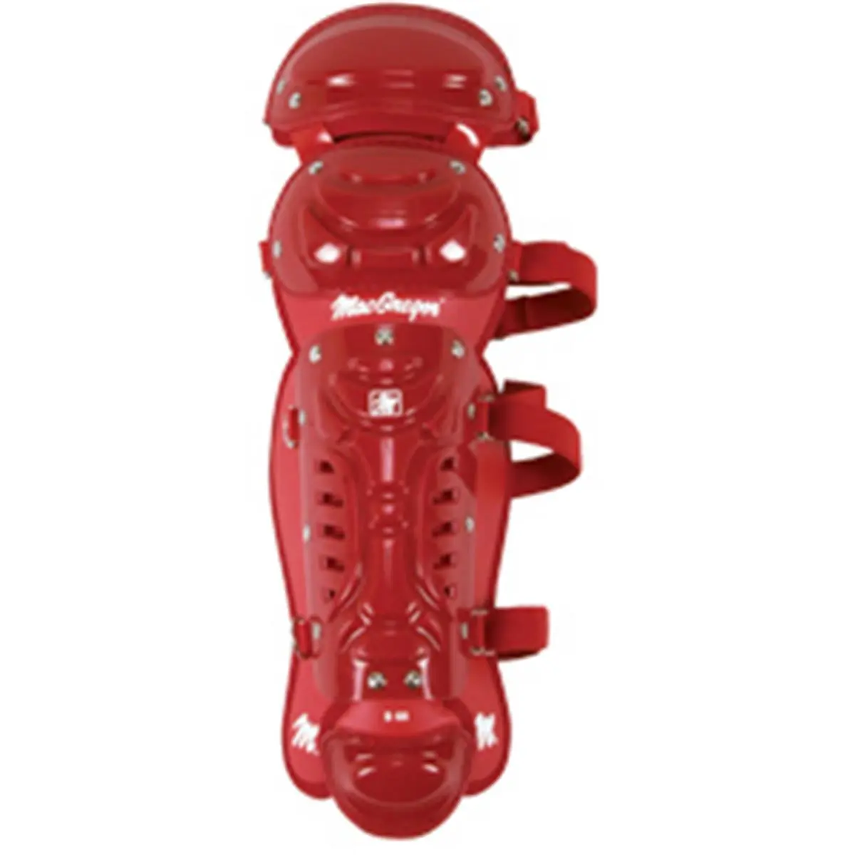 MacGregor B68 Children's Double-Knee Baseball & Softball Leg Guards, 5-8 Ages, 9" Shin Plate, Breathable, Cantilever Suspension, ABS Plastic Kneecap, 20" Total Protection Area