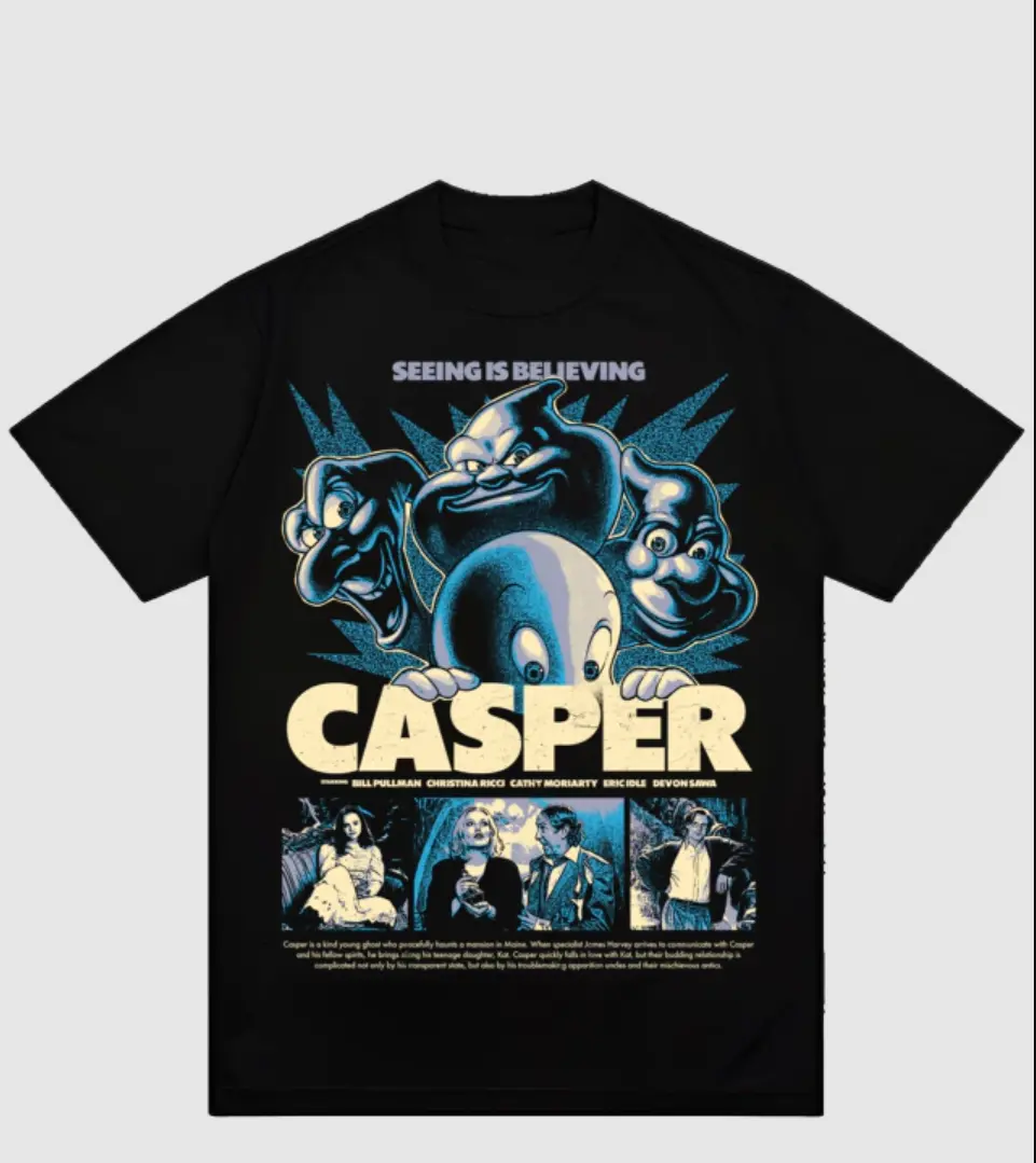 Casper the Friendly Ghost movie Tee, Halloween Casper's Graphic Shirt, Trick Or Treat, Unisex Tee Top, Gift For Men Women