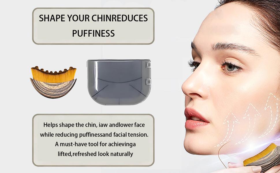 2PCS Lymphatic Contour Face Brush for Jawline & Chin Sculpting Dry Brushing Massager for Lymphatic Drainage & Facial Fatigue Relief Ergonomically Designed to Fit The Skin Precisely Beauty Roller Daily,Eye Bag gua sha Brush -Mother's Day Gift