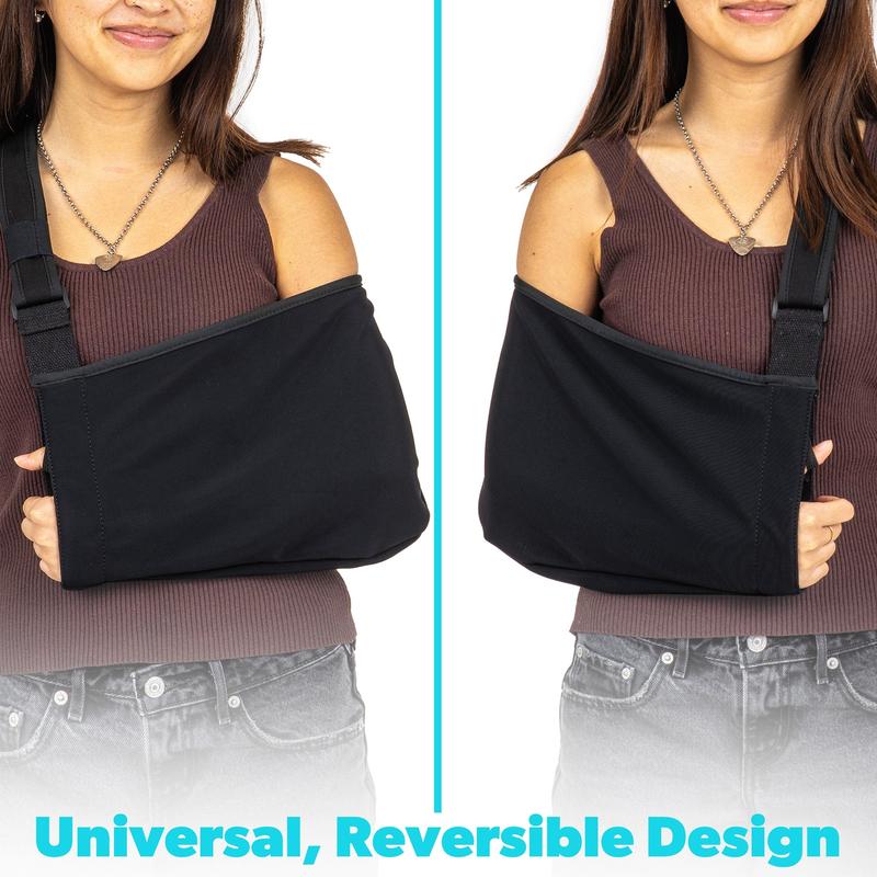 GoSports Arm Sling for Shoulder Injury, Elbow Injury, and Torn Rotator Cuff - Adjustable Shoulder Sling for Men & Women - Left & Right Arm Sling