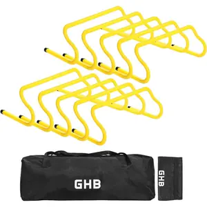 Agility Hurdles 8" Speed Agility Training Hurdles, Detachable Sturdy Hurdles Training Equipment Set with Carry Bag for Kids,Athletes,Soccer,Basketball