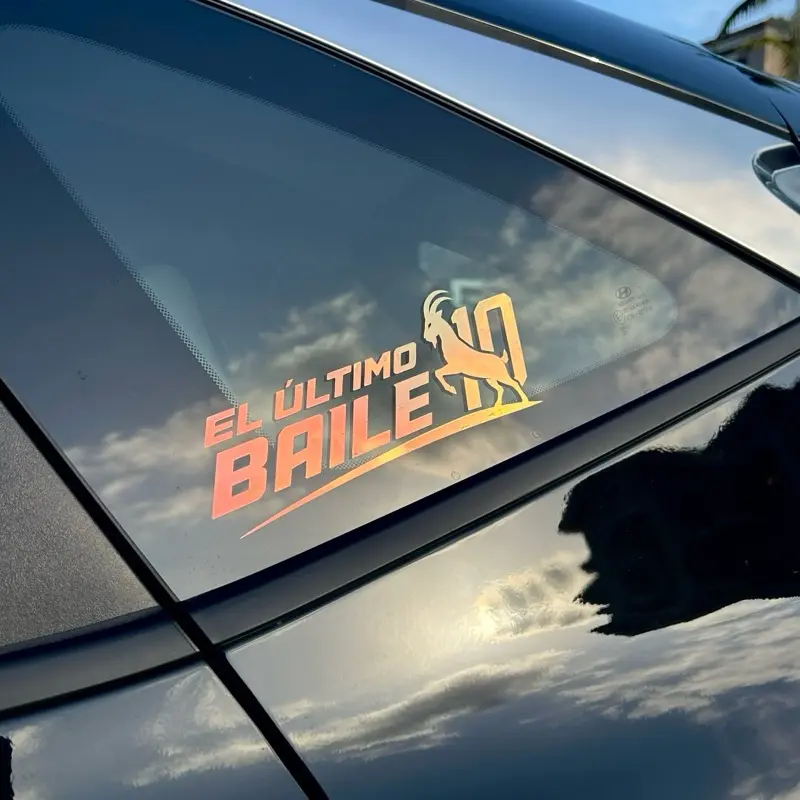 El Ultimo Baile  #10 Car Decal - 7 in Waterproof Vinyl Sticker