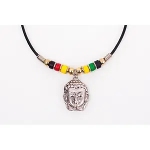 REGGAE BUDDHA LEATHER NECKLACE