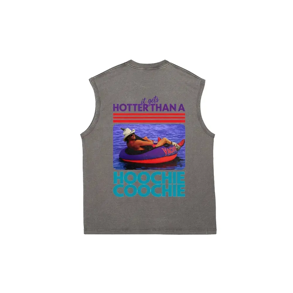 shopping deals today for men Unisex "Hotter Than A Hoochie Coochie" Funny Retro Country Music Graphic T-Shirt Vintage Washed Oversized Cotton Blend Summer Lake Pool Party Vibe Trendy Y2K Streetwear Tee S-5XL