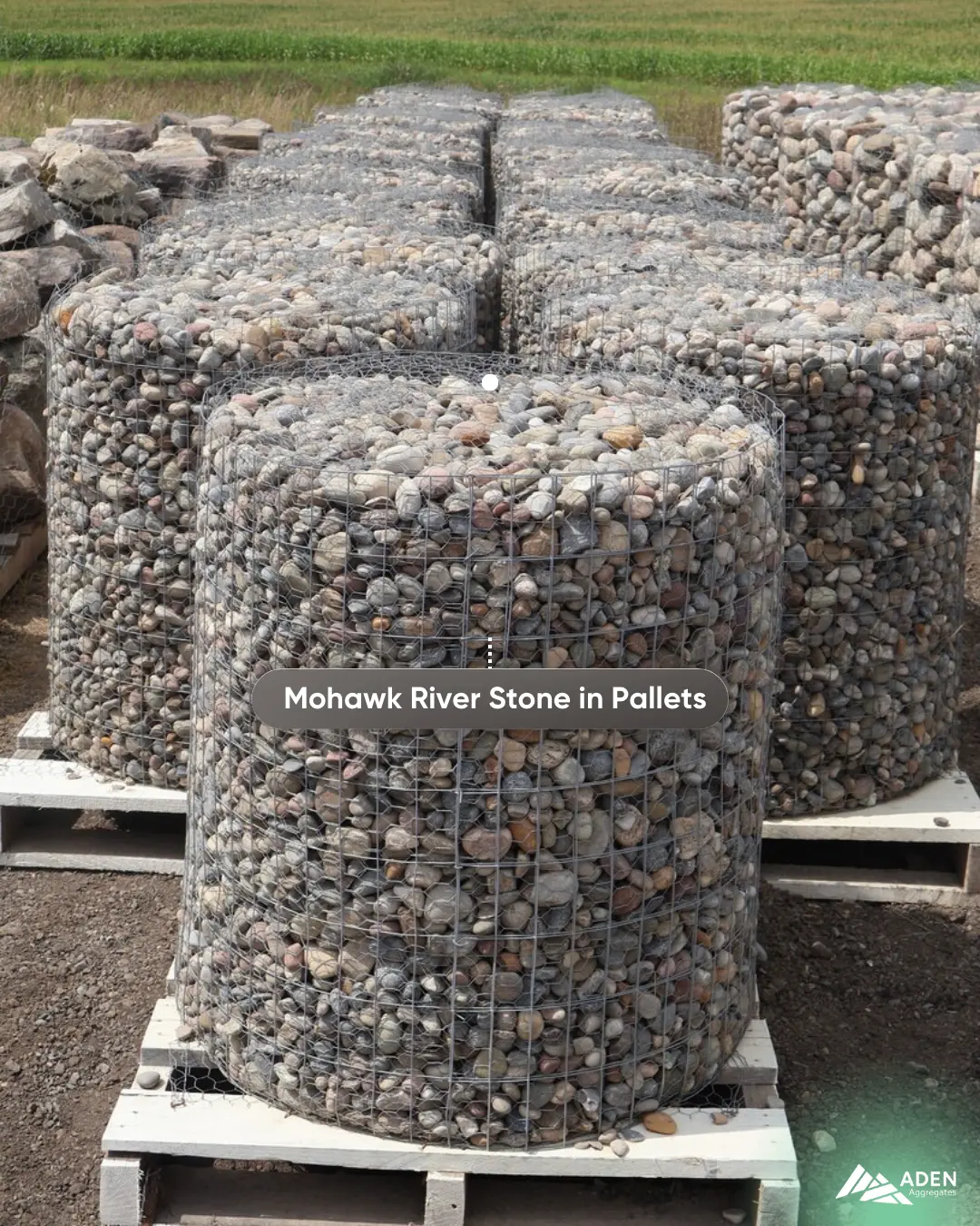 Mohawk River Stone in Pallets Mohawk River Stone in Pallets