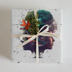 The Blessing Wrapping Paper Sheets - Set of 3, 28.75" × 19.75" (73 × 50.2 cm), 70# Uncoated Text, Matte Finish
