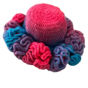 Crochet Ruffle Hats - Soft Yarn, Comfortable Fit, Unique Ruffle Design, Available in Various Colors