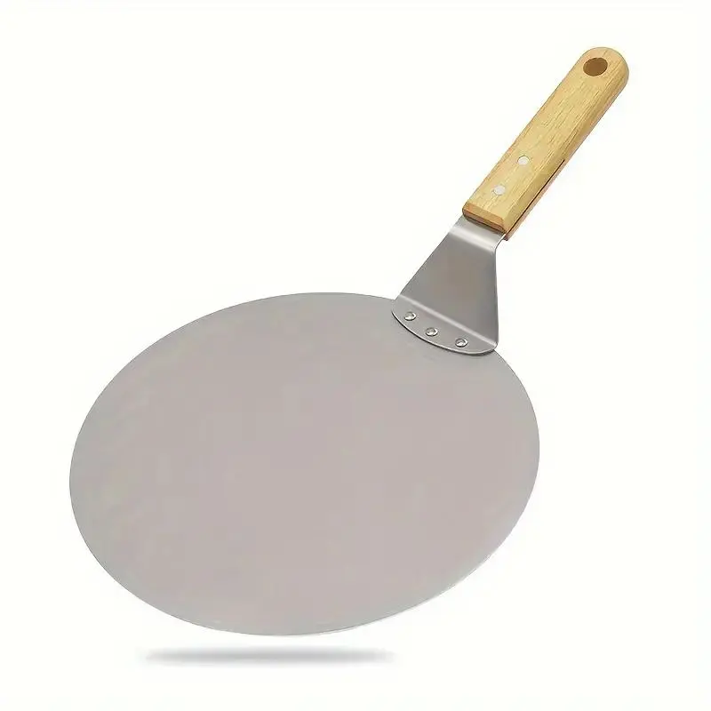 Stainless Steel Pizza Spatula with Wooden Handle, Pizza Turner, Pasta & Pizza Utensils, Kitchen Utensils & Gadgets, Kitchenware