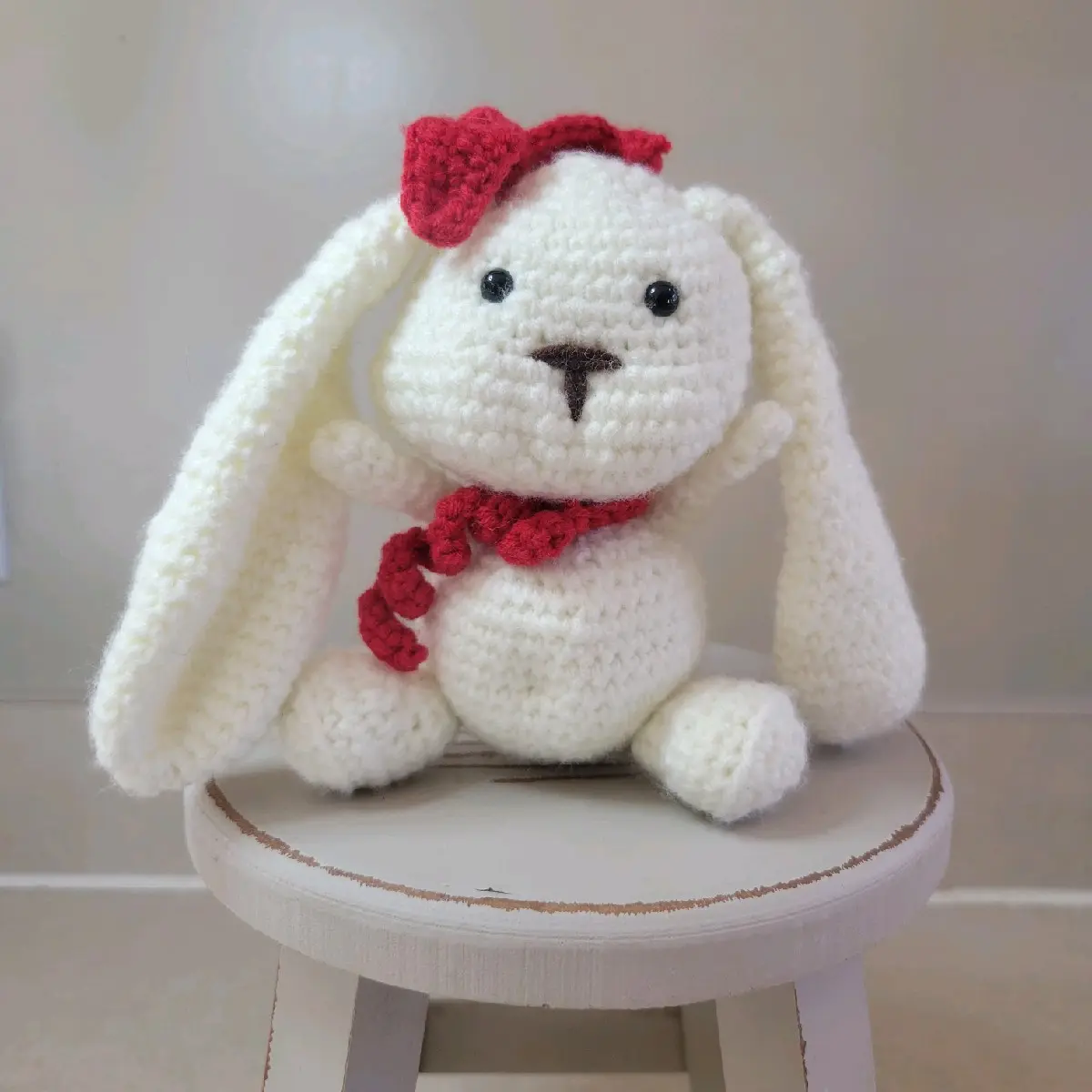 Hand crocheted Floppy Eared Bunny Rabbit