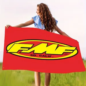 2D Flat Banner 1pc Fmf Polyester Flag, Vibrant with & Mark, Durable Outdoor Signage, Perfect for Garage Man Cave Room Decor