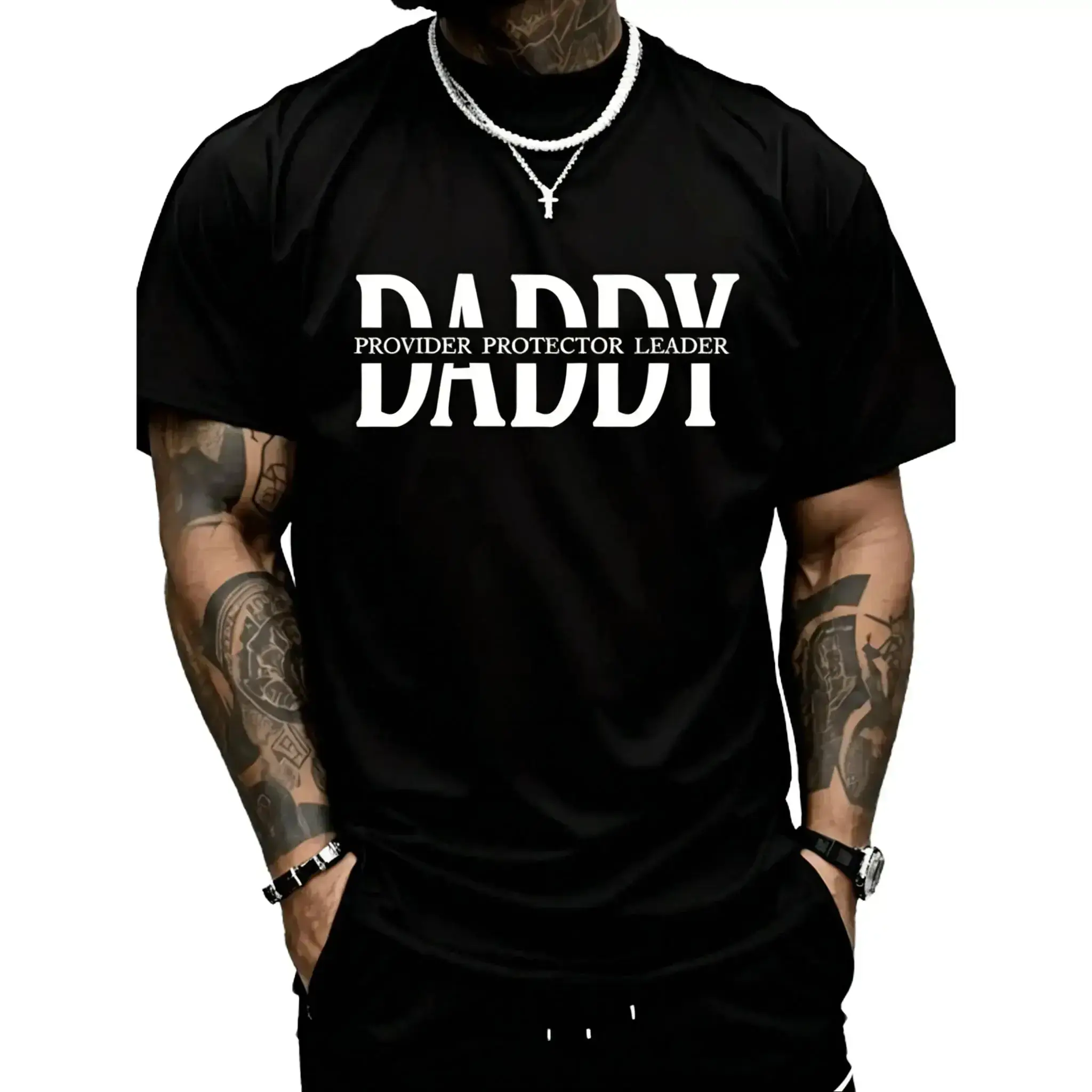 PAYEAH Daddy Husband Protector Hero Father's Day T-Shirt (Single Piece)100%  180g Heavy  T Shirt true classic tees L0706