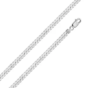 Silver 925 Rhodium Plated Miami Cuban 4.9mm