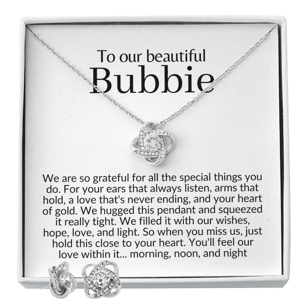 Bubbie necklace gift gifts, bubbie jewelry, bubbie present, bubbie grandparents day, from granddaughter, bubbie, from grandchildren jewelry present grandma gift jewellery  grandma