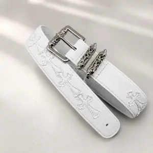 Personality Pebbled Pattern Color Crowe New Belt - Retro Fashion for Men & Women