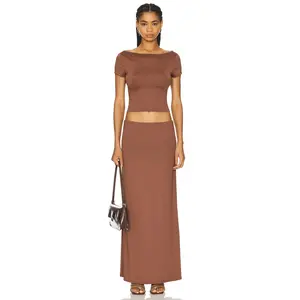 superdown Oaklyn Maxi Set in Brown