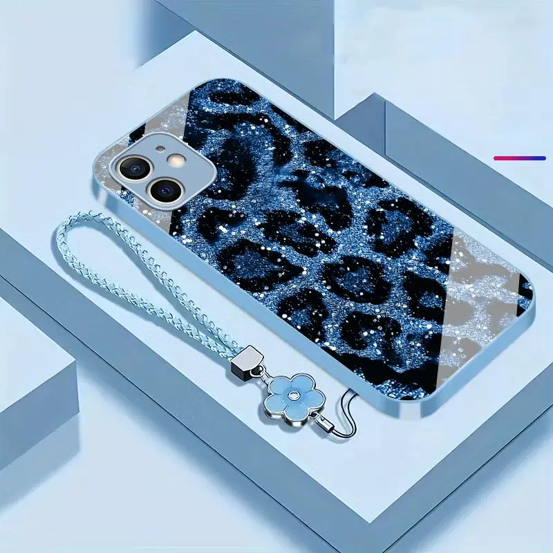 Blue+Four-leaf clover lanyard