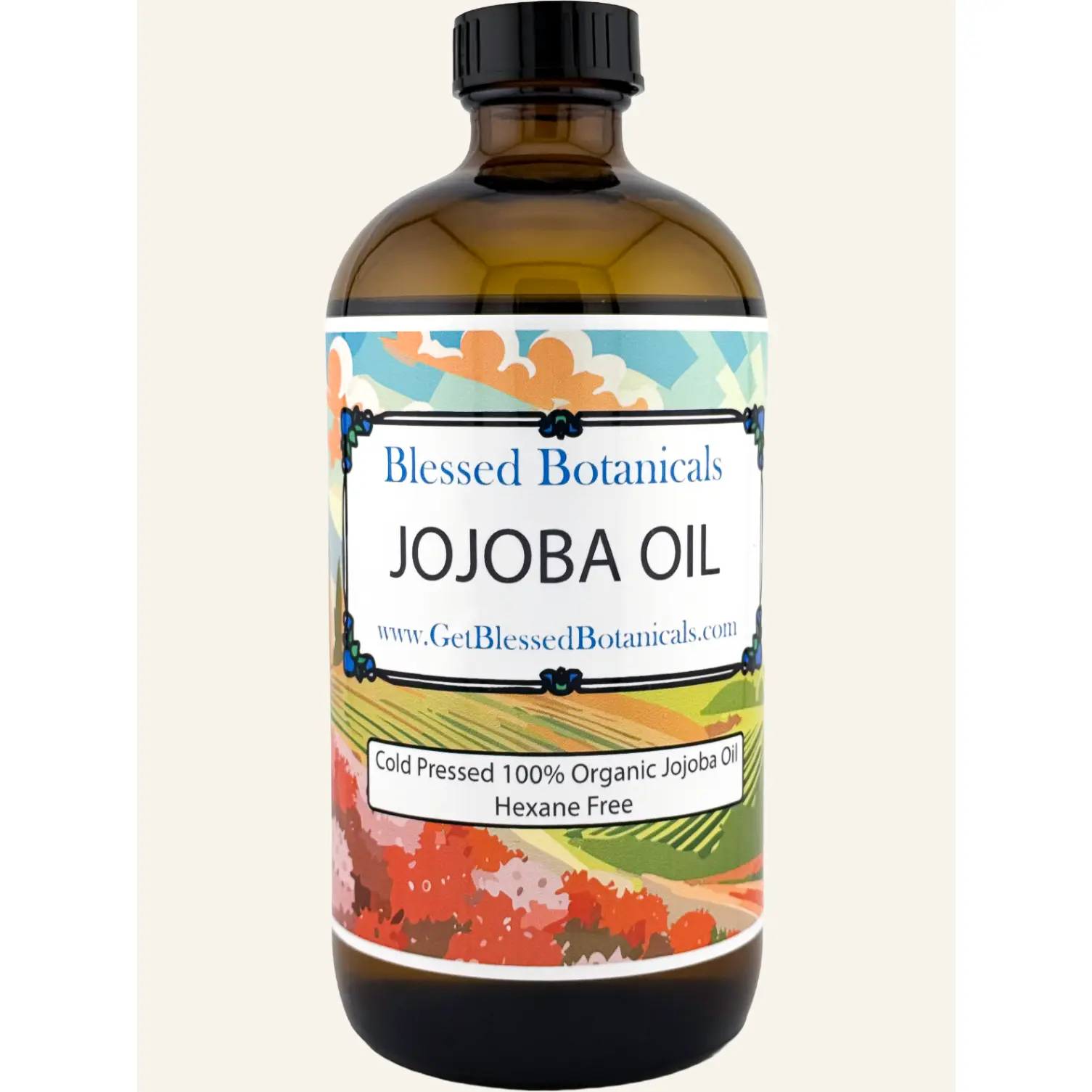 Organic Jojoba Oil – Cold-Pressed & Unrefined | Multi-Purpose Beauty Oil (16 oz)