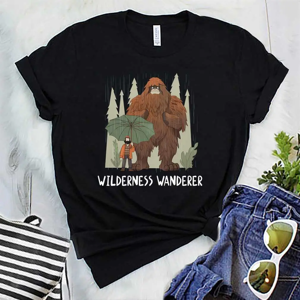 Bigfoot Wilderness Wanderer Camping Bushcraft T-Shirt