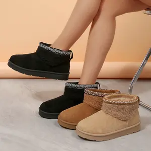 Mysoft Women's Simple Warm Snow Boots, Winter Outdoor Shoe, Womensfashion Footwear, Cozy Boots for Women, Perfect Valentine's Day Gift  Walking Shoes  Girl