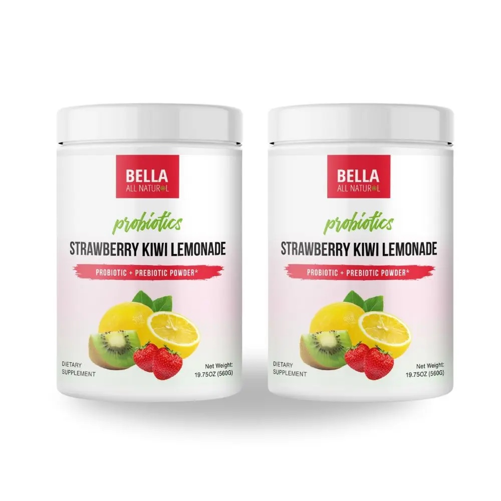 2 Pack Bella All Natural Probiotics Strawberry Kiwi Lemonade