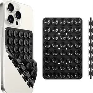 Silicone Suction Cup Phone Holder, Portable Phone Holder, Phone Accessories for iPhone & Android, Universal Phone Case Holder