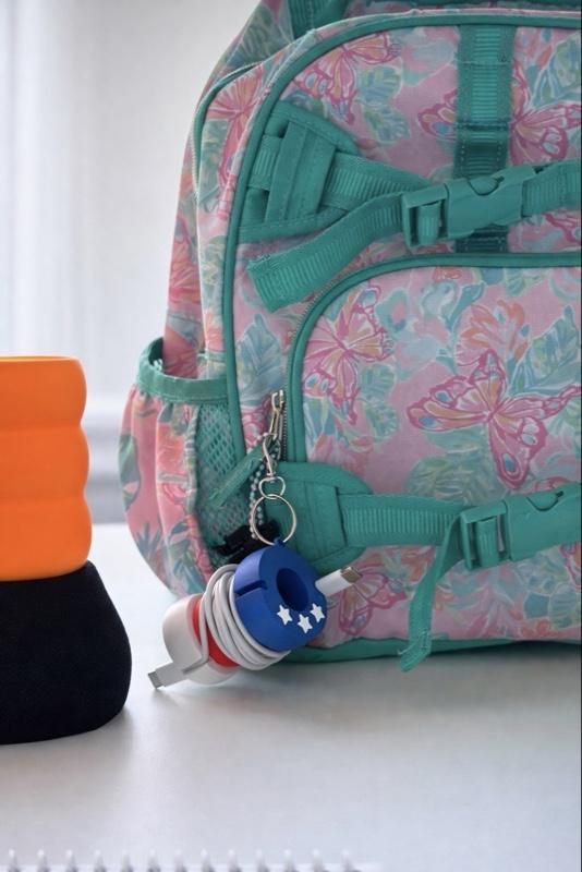 Cable Coil Key Ring - Desert Rose, Cotton Candy, Lemon Lavender, Clean Forest, Olive Blush, Sunset Grove, Strawberry Milk, Sky Butter, Olive Blush, Strawberry Milk, ICE Ocean, Stars & Stripes