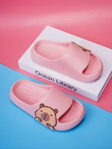 Capybara Cute Fashion Simple Unisex Kids Slippers, Cute Cartoon Slides, Anti-Slip Odor Resistant Wear-Resistant Toeless Casual Sandals for Home & Outdoor Use