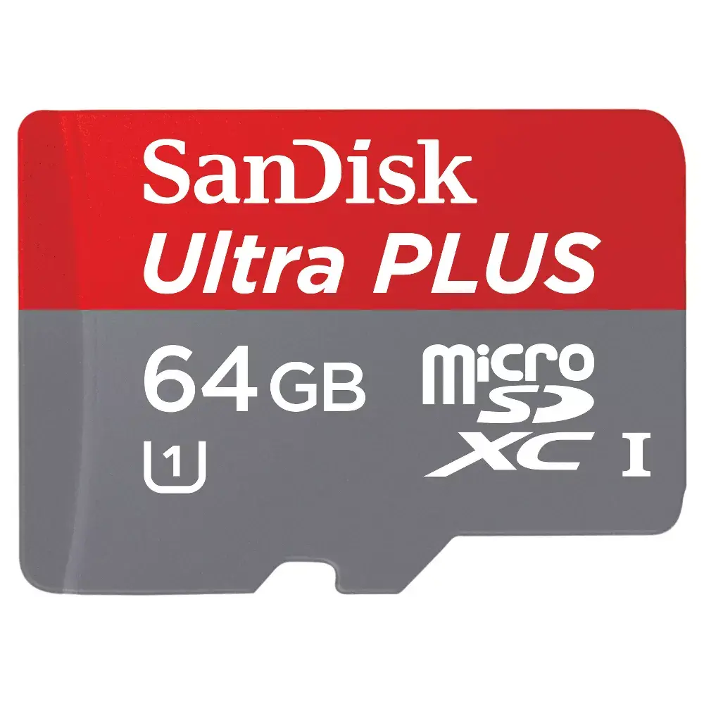SanDisk Ultra PLUS 64GB microSD Memory Card SanDisk Ultra PLUS 64GB microSD Memory Card