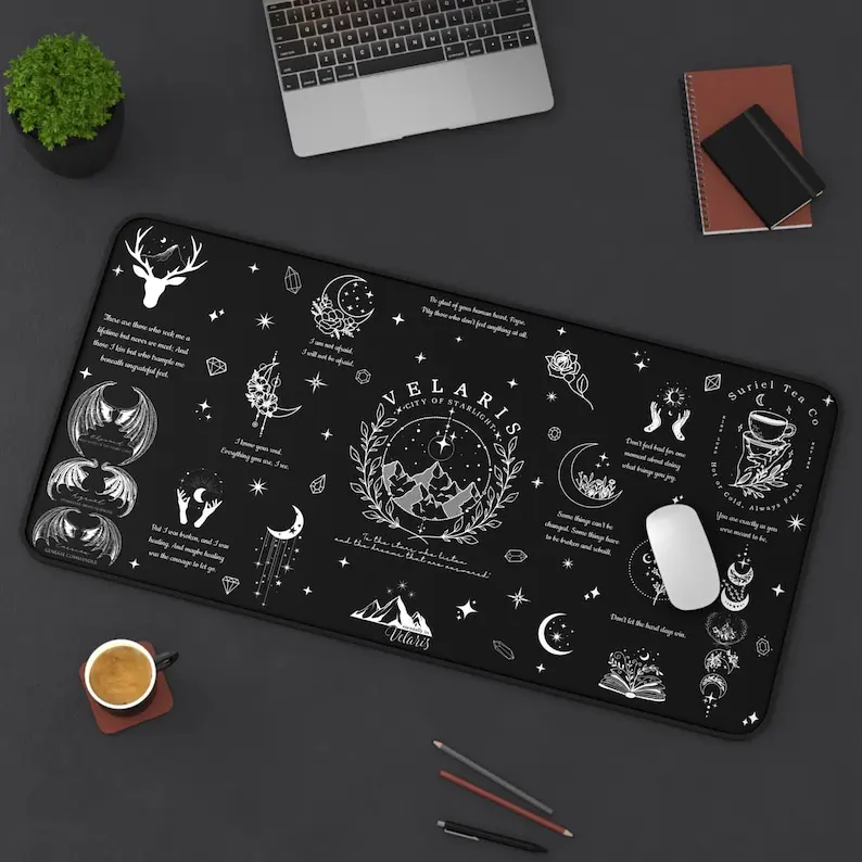 Velaris City ACOTAR Desk Mat, Velaris Court of Dreams Desk Pad, The Night Court Mouse Mat, SJM Merch Mouse Pad, City of Starlight Deskmat, Home Office Desk Decor Gift
